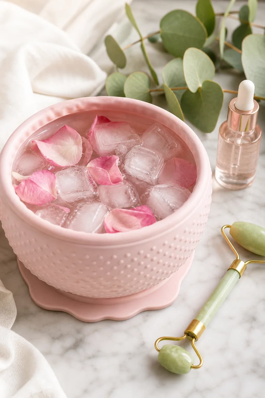 The facial ice bath ritual